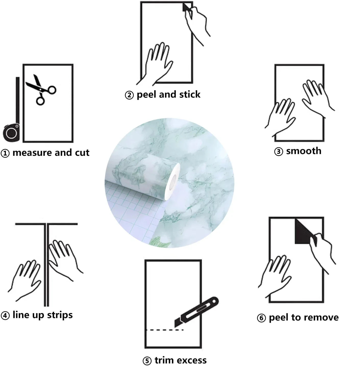 Rosa und grüne ölbeständige Aufkleber für die Küche, Marmormuster, Möbelrenovierung, Hintergrund, selbstklebende Tapete