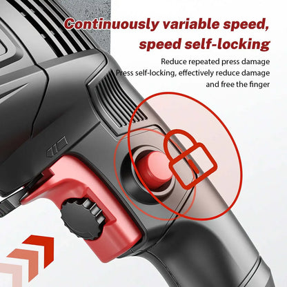 Elektrische Bohrmaschine Schlagbohrmaschine Multifunktions Variable Geschwindigkeit Holz Metall Stein Abschneiden Haushalt Wand Loch Bohren Elektrowerkzeuge