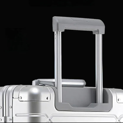 Trolley-Koffer mit großer Kapazität, Reisetasche, Reise-Koffer aus Aluminium-Magnesium-Legierung, Business-Rollgepäck.