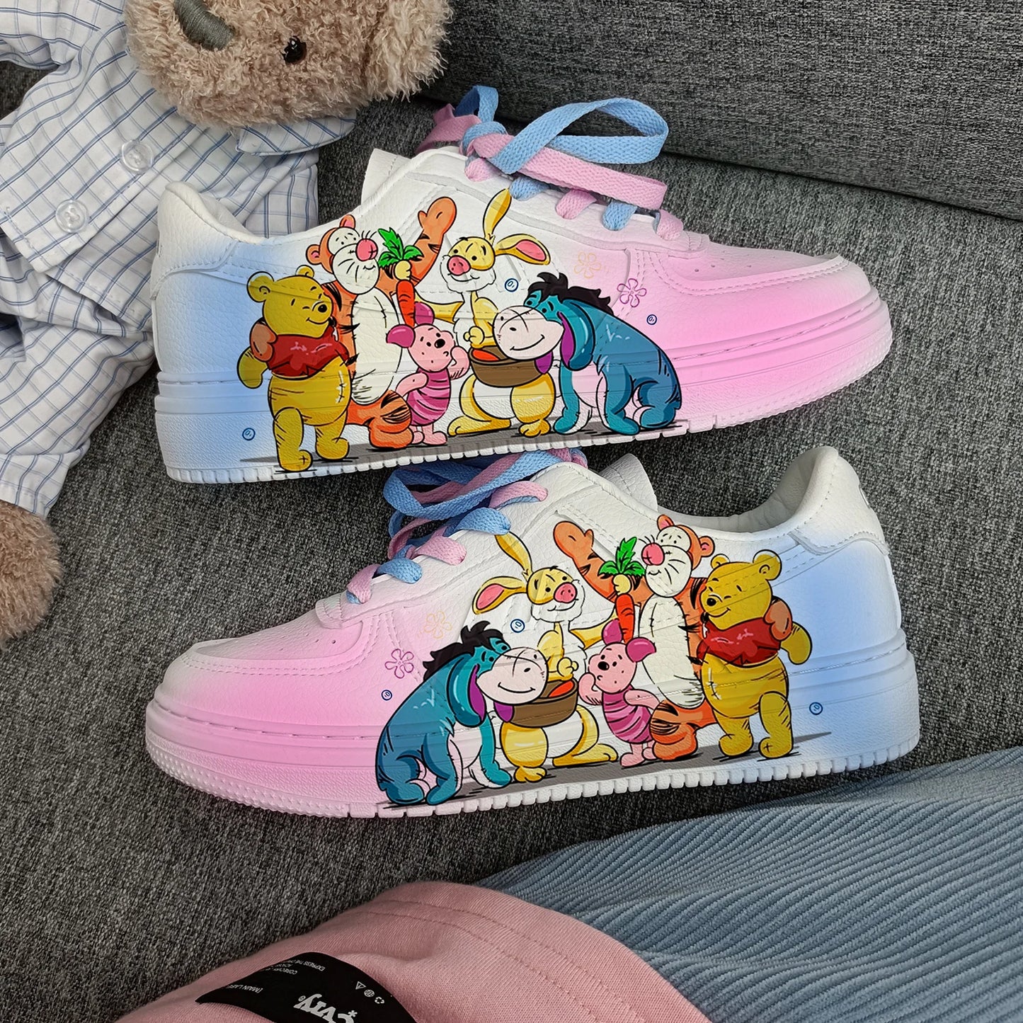 New The Disney family cartoon girls  princess cute Casual shoes non-slip soft bottom sports shoes for girl gift.