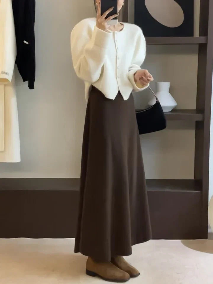 2024 Korean Version of Pure Wool, Super Big Swing Length~ Super Good Quality Big Swing Skirt~