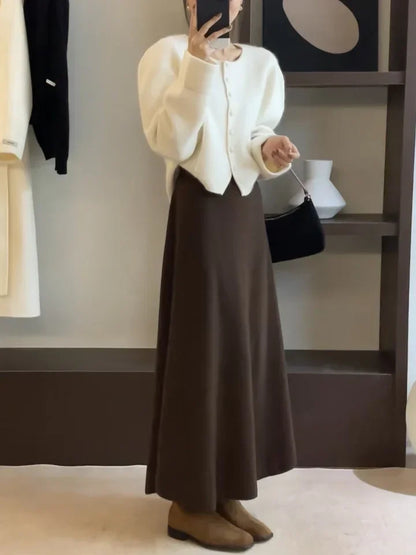 2024 Korean Version of Pure Wool, Super Big Swing Length~ Super Good Quality Big Swing Skirt~