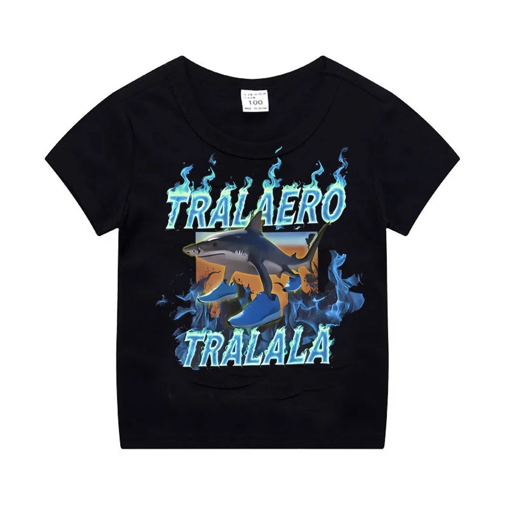 Just A Boy Who Love Brainrot Meme Italian Bootleg Boys Girls Kids T-Shirt AI Italian Animals Y2k Graphic Outfit Cotton Tees.