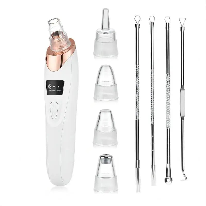 Newest Technology Blackhead Remover Vacuum Pore Cleaner for Face&Nose Blackhead Removal Kit Electric Acne Facial Extractor Tool.