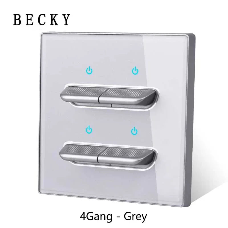 Glasscheibe Wand schalter LED europäische 16a Steckdose Retro Kippschalter eu uk Standard 2-Wege-Buchse 1-4gang USB Home Dekoration