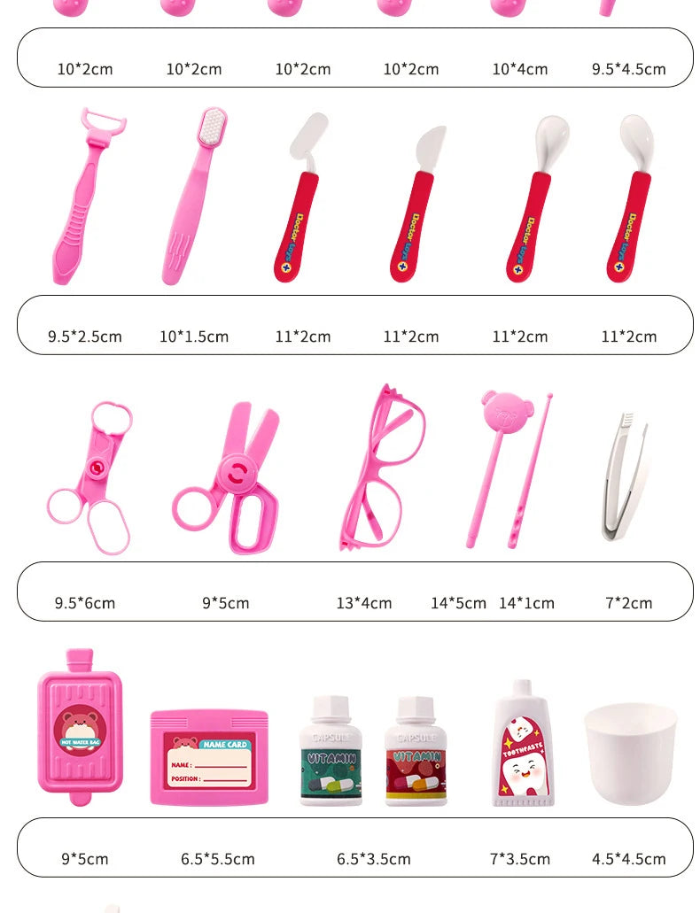 Children Doctor Play Set Simulation Nurse Toy Doctor Accessories for Kids Home Play Toys Doctor Set Toy Gift for Kids Boys Girls.