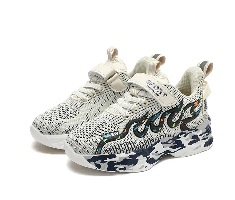 Boys Running Shoes 2022 Design Children Sneakers Mesh Kids Casual Sneakers 7-12 Years Children Sneakers for Boys