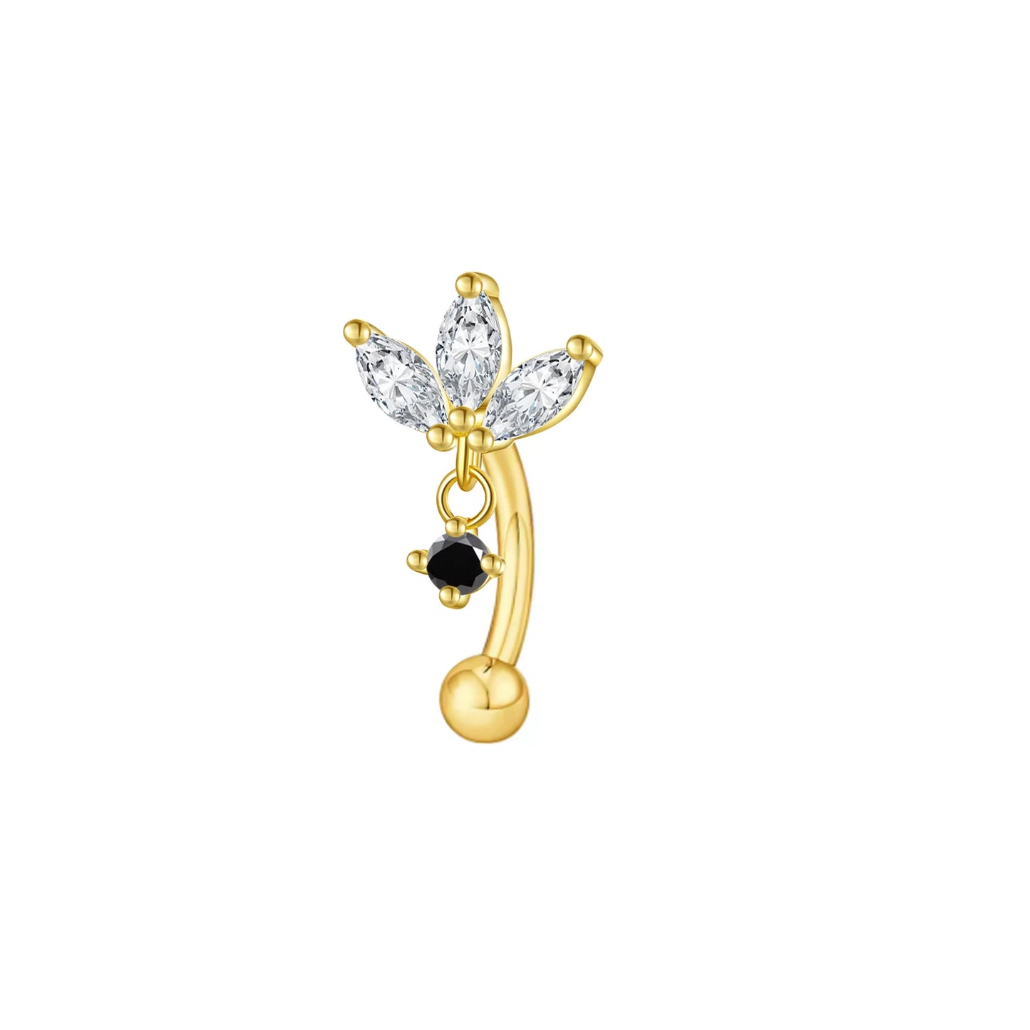 Rook piercing Butterfly Ear Cartilage Eyebrow Tragus Helix Piercing Stud Curved barbell Wholesale Body  Jewelry.