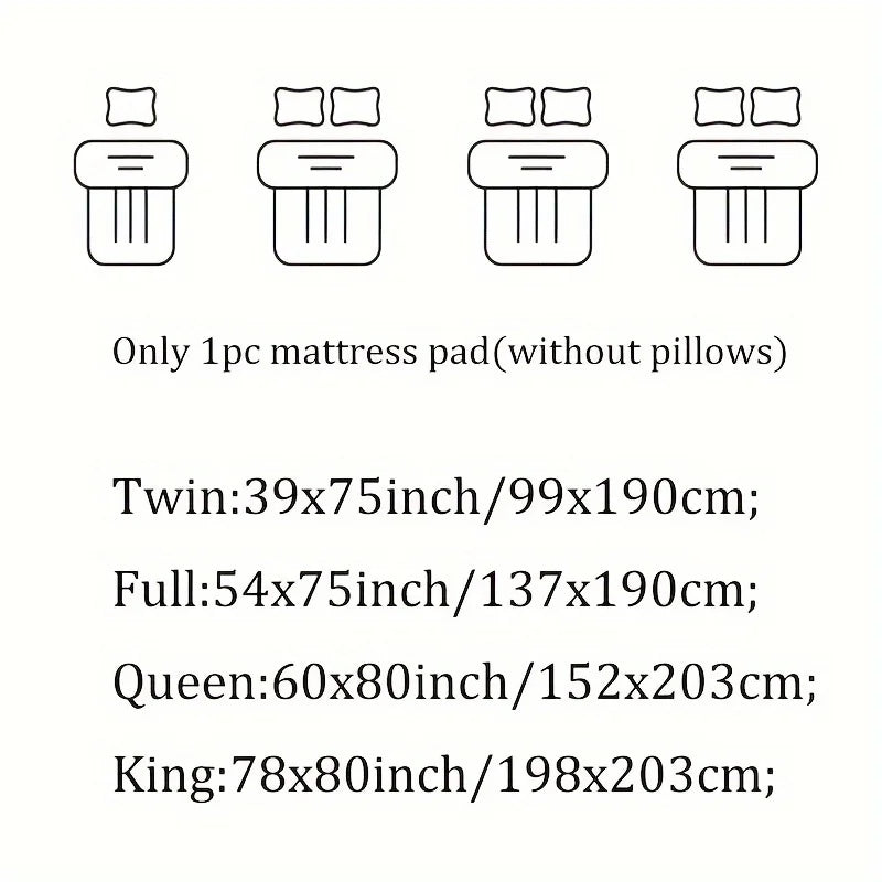 WQSPRING 900GSM Air Layer Mattress 5cm Thick Mattress Protection Pad Soft And Breathable Soothing Back Pain Mattress Pad.