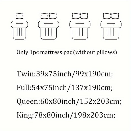 WQSPRING 900GSM Air Layer Mattress 5cm Thick Mattress Protection Pad Soft And Breathable Soothing Back Pain Mattress Pad.