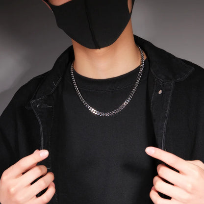 316 Stainless Steel Plated 18k Gold Fashion 8.10.12mm Encrypted Cuban Chain Miami Rap Hip Hop Men's Bracelet Accessory