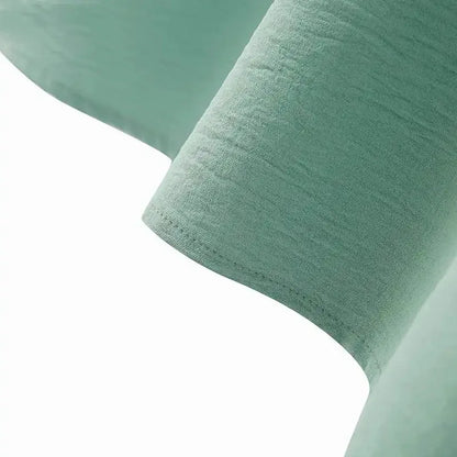 Muslim Women's Long Sleeve Crepe High Split Hem Dress