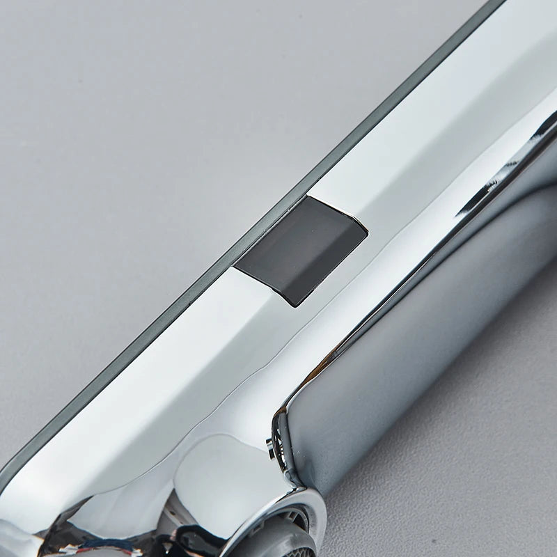 Touchless Sensor Basin Faucet Smart Digital Display Bathroom Sink Faucet Grey Sense Hot Cold Water Mixer Tap Battery Power