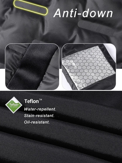 Winter Down Pants Men 90% White Duck Down Padded Warm Pants Outdoor Waterproof Windproof Casual Straight Thermal Puffer Trousers.