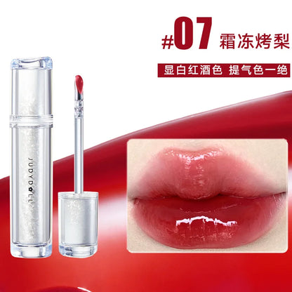 Judydoll Lip Glaze Mirror Shine Watery Lipstick Non-Stick Cup Long Lasting Moisturising Lip Tint Waterproof Makeup Cosmetics