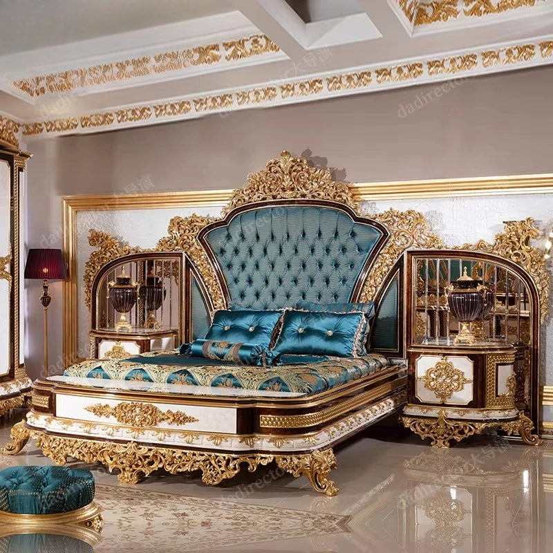 Europäische Prinzessin Bett Schlafen Ästhetik Hochzeit Hohe Qualität Erwachsene Ungewöhnliche Designer Bett Schlafzimmer Mode Muebles Möbel