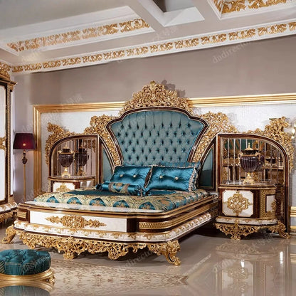 Europäische Prinzessin Bett Schlafen Ästhetik Hochzeit Hohe Qualität Erwachsene Ungewöhnliche Designer Bett Schlafzimmer Mode Muebles Möbel