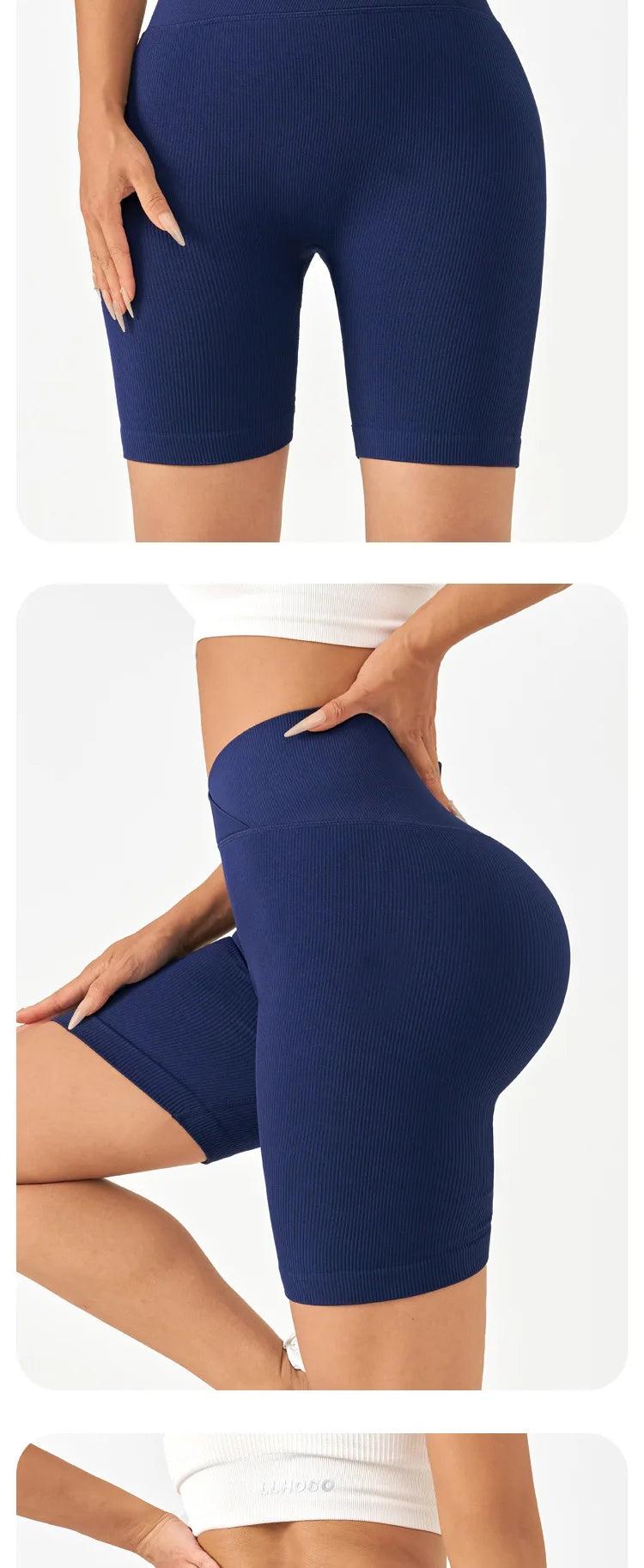 No Awkward Lines Yoga Pants for Women High Waisted Hip Lifting Exercise Running Wearing Fitness Shorts Cycling Pantssports Pants.