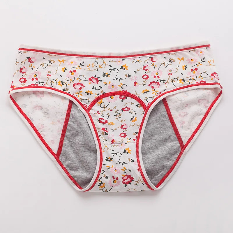 Women's Briefs Physiological GirlsPants Leak-proof Menstrual Underwear Cotton Ladies Breathable Cute Under Panties Underwear.