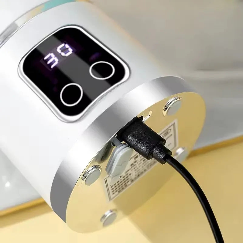 2025 New Household Charging MINI Crushed Ice Electric Juicer Powerful Motor 450ML Large Capacity Digital Display Juice Cup.