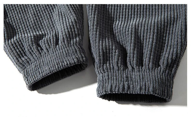 Baggy Corduroy Jogger Pants Men Tech Fleece Sweatpants Man Autumn Winter Casual Harem Pants Male Sport Thermal Trousers.