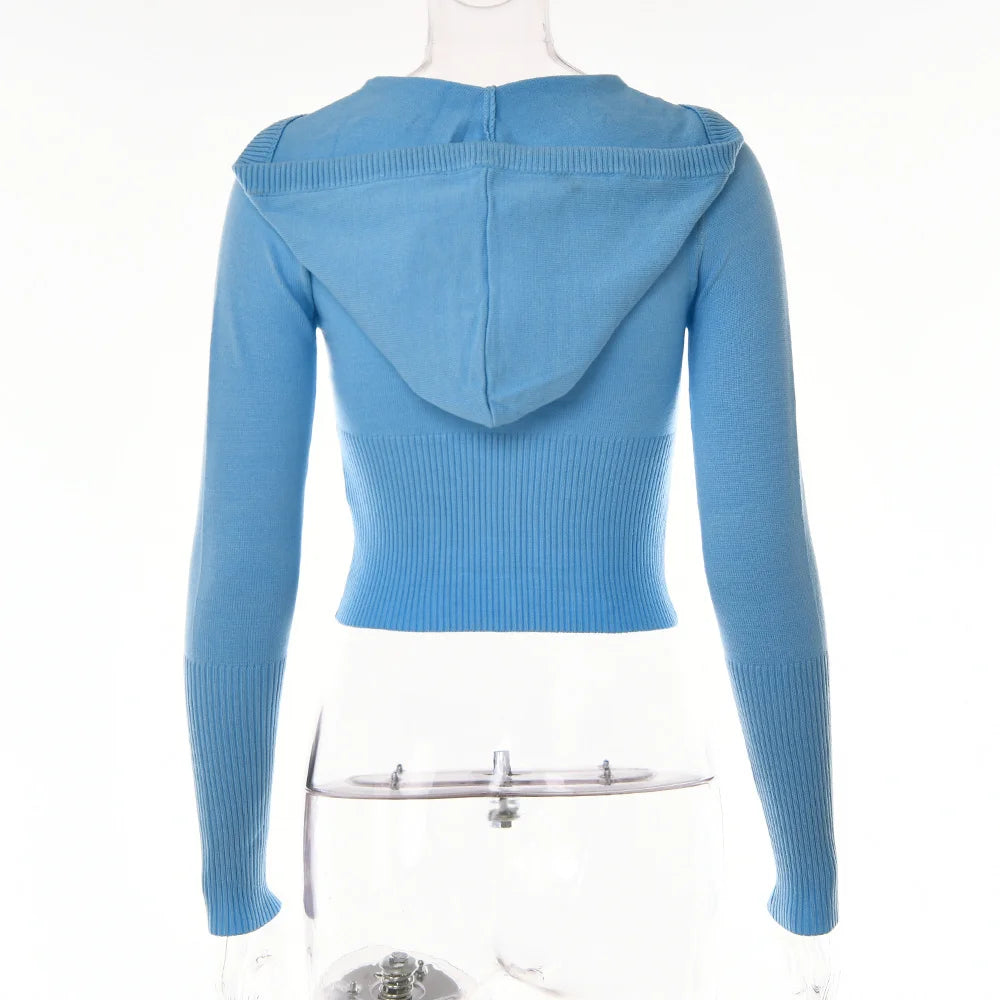 Apprabant Rib Knitted Two Piece Set Women Tracksuit Long Sleeve Zipper Hoodies Skinny Pants Sets Casual Solid Sweatshirt Suits