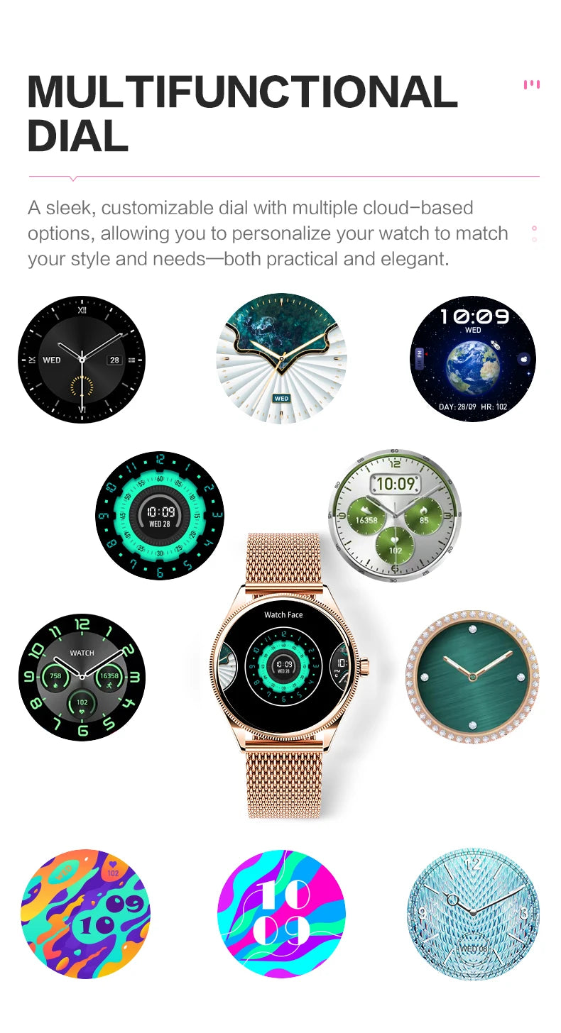 VALDUS VL60 Pro 2025 New Smartwatch For Women Men  AMOLED Screen Bluetooth Call IP68 Waterproof  Fitness Sports Smart Watch Gift.