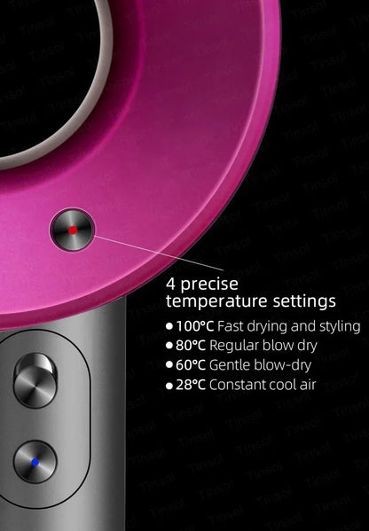 High-speed negative ion hair dryer Professional thermostatic leafless hair dryer Powerful household negative ion hair dryer