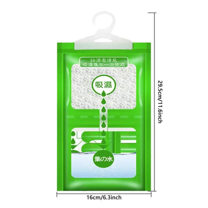 5/10Pcs Moisture Absorber Hanging Drying Clothes Dehumidifier Wardrobe Dehumidifier Dry Bag Desiccant Moisture Absorption Bag.