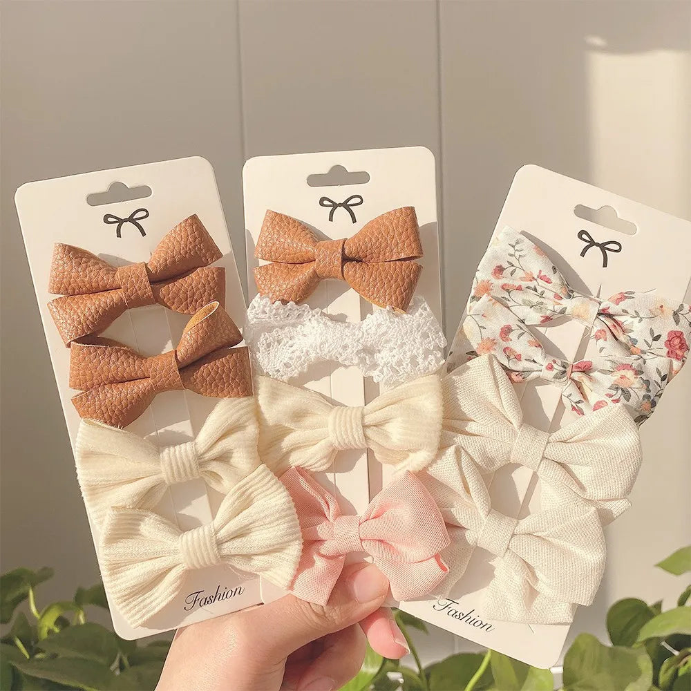 18 Pcs Hair Clip Set Cute Hair Accessories Girl Cartoon Hair Clip Headwear Bow Flower Animal Hairpin Hair Ring Box Not Included.