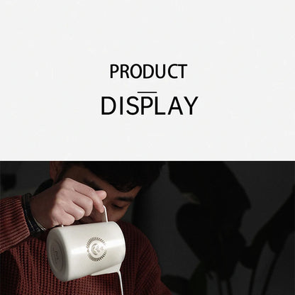 MUVNA Coffee and tea tools Cups 280ml/for Latte,Hot Tea,Cappuccino,Mocha,Cocoa,White/Cup and Saucer Set/Ceramic Latte Coffee Cup