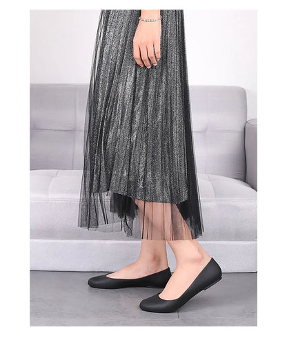 New ladies sandals soft pvc plastic flat non-slip women flat shoes 2022.