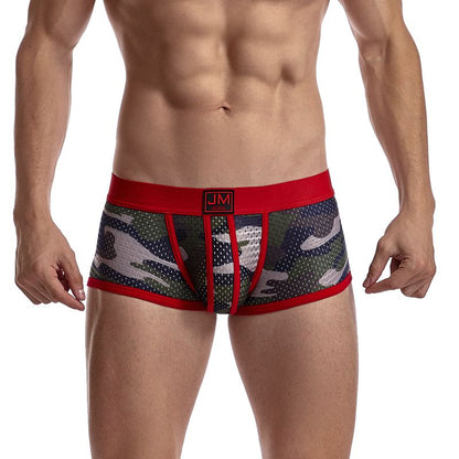6 Teile/los Männer Unterwäsche Boxershorts Männer Boxer Briefs Ropa Interior Hombre Calzoncillos Atmungsaktive Hombre Mesh Camouflage Nylon