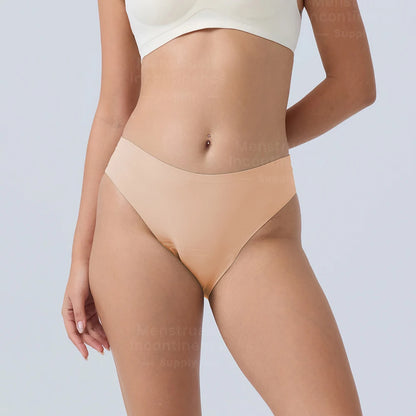 Seamless Menstrual Period Panties 4- Layer Leakproof Protection Women Period Panties Heavy Absorbency Breathable Reusable