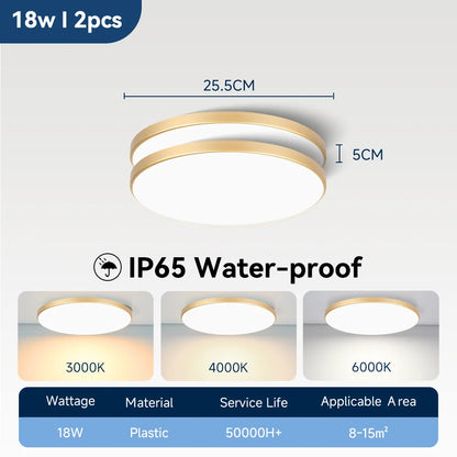 Wasserdichte Badezimmer Lampe Decke Led-deckenleuchten 18W 30W 40W Runde Led-deckenleuchte Für Küche Wohnzimmer wc Zimmer 220V