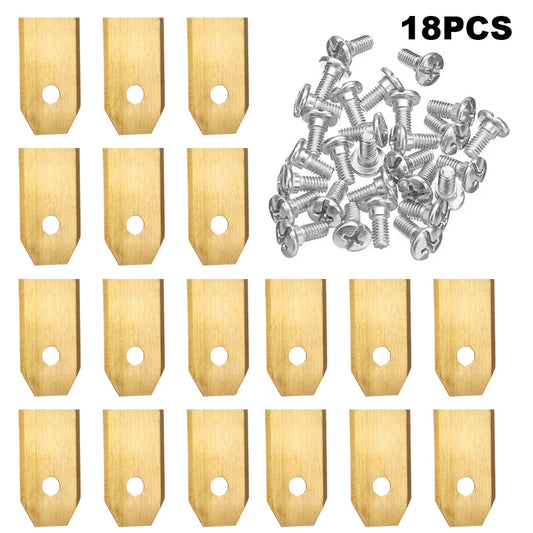 18/30PCS Rasenmäher Schneidmesser Edelstahl Mäher Cutter Klinge Ersatz Trimmer Cutter für Husqvarna Automower/Gardena