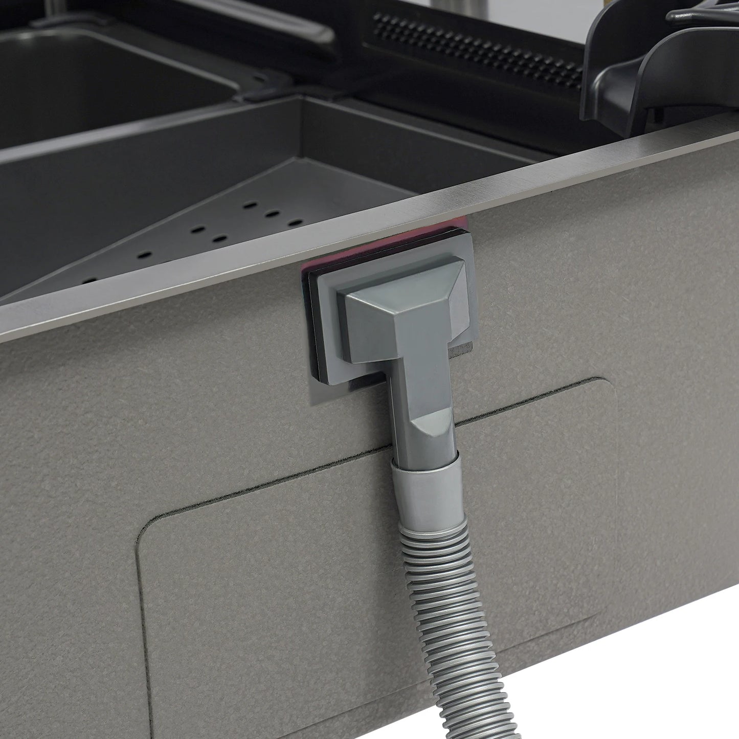 Edelstahl Rechteckige 68*45*21 cm Küche Waschbecken Große Single Slot Wasserhahn Set Seifenspender Tasse Waschmaschine