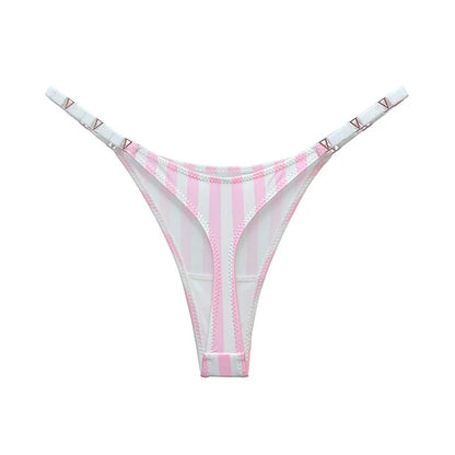 Seamless Sexy Thong Women Underwear Briefs Panties Zebra Flower Low Rise Luxury Metal Buckle G String Bikini Girls Female Panty.