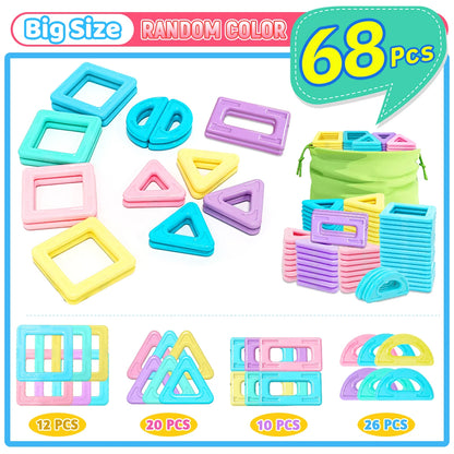 STEM Educational Magnetic Building Blocks Set for Boys & Girls Engaging Magnet set Creative Development Toy for Kids Gift.