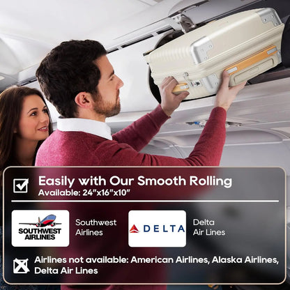 20-Zoll-Handgepäckkoffer, langlebig, leicht, TSA-Schloss, Spinner Wheels.