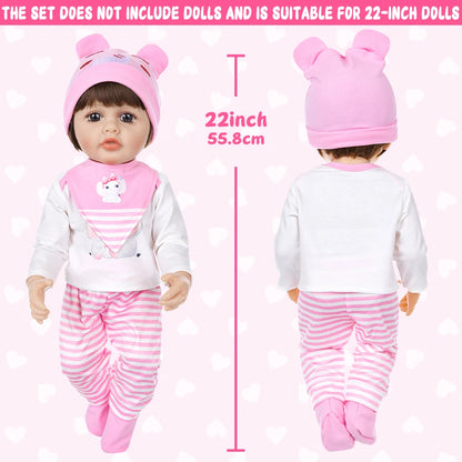 New Doll Clothes For 20-22Inch Baby Doll 50-55cm Reborn Babies Doll Clothes.