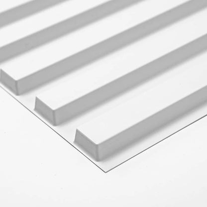 12 piece/3m² /50cm Decorative Textured PVC 3D Wall Panel 3D wall sticker Interior Wall Decor Living Room Bedroom in White/Black