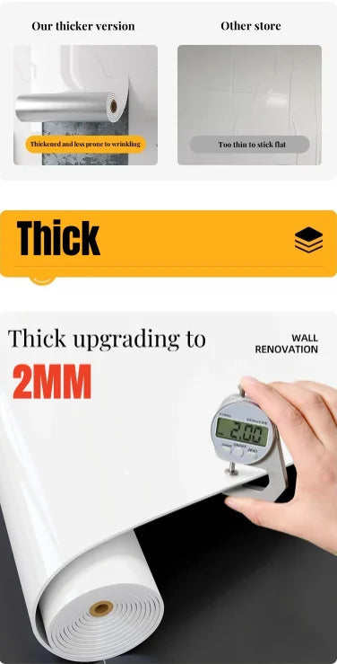 Thick foam marble wallpaper 1 roll waterproof and antifouling wall sticker self-adhesive wallpaper for bedroom and living room