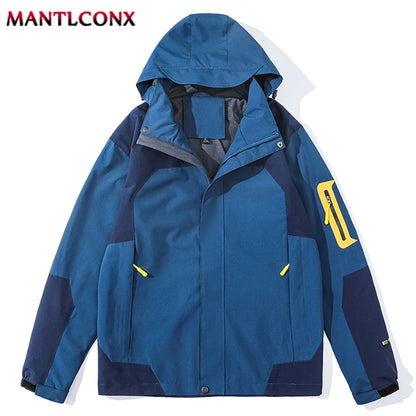 MANTLCONX New Waterproof Men's Jacket Coat Outdoor Hooded Men's Spring Jacket Windbreak Autumn Male Coat Fashion Clothing Brand