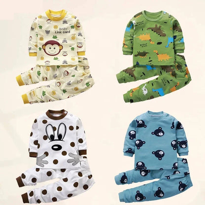 Kids Clothes Children Sets Children's Clothing Boys Girls CottonAutumn winter Clothing Pants Sleepwear Underwear Christmas Gift.