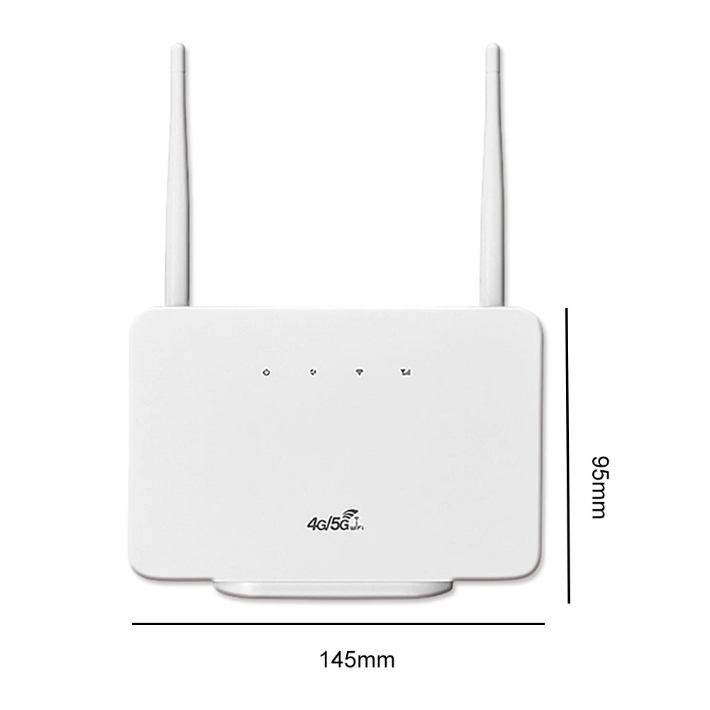 4G LTE WiFi 6 Mobile Hotspot Router Support 10 Users with SIM Card Slot Wireless Router Portable 4G WiFi Hotspot for Home Travel