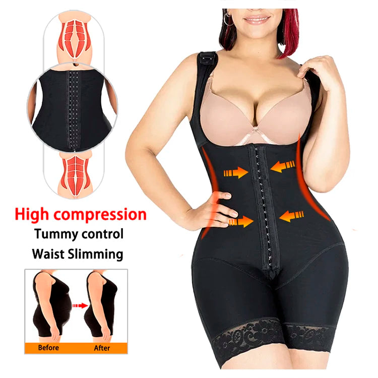 Fajas Reductoras Body Shaper Slimming Sheath Flat Belly Shapewear Tummy Control Bodysuit Postpartum Bodices Girdles Woman Corset.