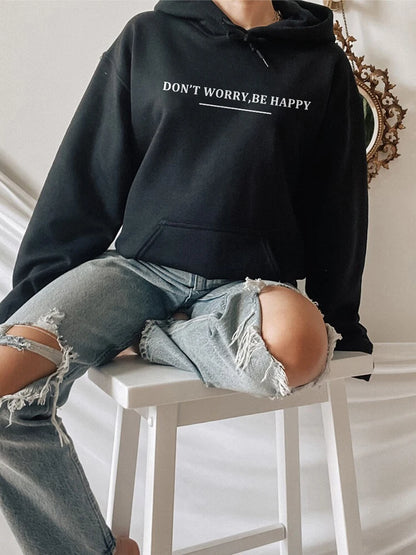 Blessyuki lässig Slimple Letter Print Hoodies Sweatshirt Frauen Herbst neu plus Größe dünne Basic Pullover weibliche y2k Kleidung.