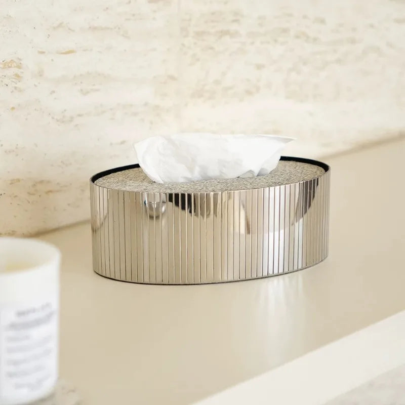 Horsehair Tissue Box Modern Living Room Desktop Tissue Storage Nordic Restaurant Napkin Boxes Home Decoration Accessories.