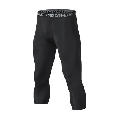 Herren-Kompressionshose, Strumpfhosen, coole, trockene Leggings, Sport-Baselayer-Laufhose, sportliches Training, aktive Shorts